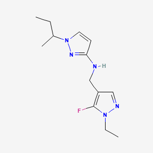 1-(butan-2-yl)-N-[(1-ethyl-5-fluoro-1H-pyrazol-4-yl)methyl]-1H-pyrazol-3-amine