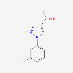 molecular formula C12H12N2O B1504822 1-[1-(3-Methylphenyl)-1H-pyrazol-4-YL]ethanone CAS No. 1015846-08-8