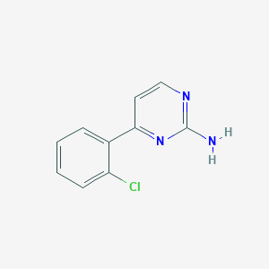 molecular formula C10H8ClN3 B1504824 4-(2-Chlorophenyl)pyrimidin-2-amine CAS No. 874766-80-0