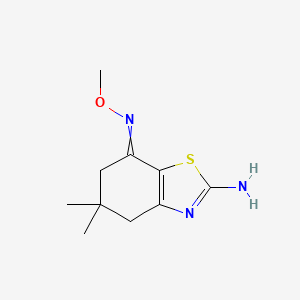 7-(Methoxyimino)-5,5-dimethyl-4,5,6,7-tetrahydro-1,3-benzothiazol-2-amine