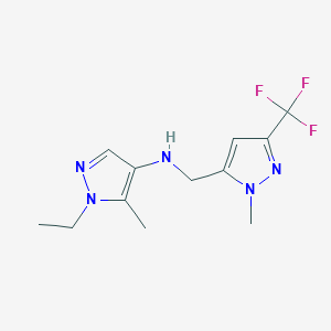 1-ethyl-5-methyl-N-{[1-methyl-3-(trifluoromethyl)-1H-pyrazol-5-yl]methyl}-1H-pyrazol-4-amine