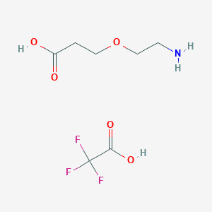 3-(2-Aminoethoxy)propanoic acid; trifluoroacetic acid