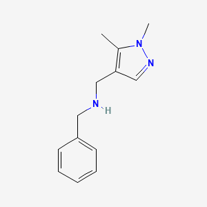 benzyl[(1,5-dimethyl-1H-pyrazol-4-yl)methyl]amine