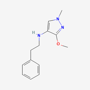 3-methoxy-1-methyl-N-(2-phenylethyl)-1H-pyrazol-4-amine