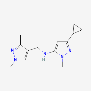 3-cyclopropyl-N-[(1,3-dimethyl-1H-pyrazol-4-yl)methyl]-1-methyl-1H-pyrazol-5-amine