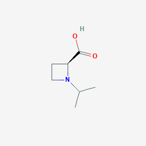 molecular formula C7H13NO2 B1504832 (S)-1-异丙基氮杂环丁烷-2-羧酸 CAS No. 255882-98-5