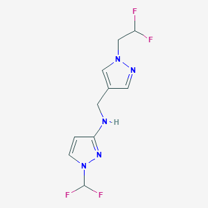 N-{[1-(2,2-difluoroethyl)-1H-pyrazol-4-yl]methyl}-1-(difluoromethyl)-1H-pyrazol-3-amine