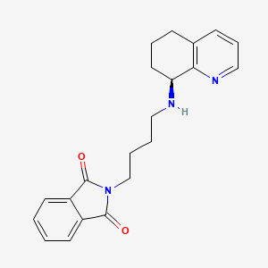 molecular formula C21H23N3O2 B1504833 (S)-2-(4-(5,6,7,8-テトラヒドロキノリン-8-イルアミノ)ブチル)イソインドリン-1,3-ジオン CAS No. 558444-72-7