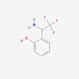 molecular formula C8H8F3NO B1504836 alpha-(Trifluoromethyl)-2-hydroxybenzenemethanamine 