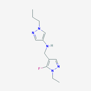 N-[(1-ethyl-5-fluoro-1H-pyrazol-4-yl)methyl]-1-propyl-1H-pyrazol-4-amine