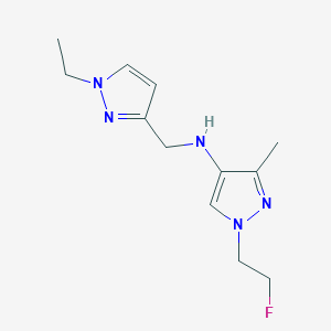 N-[(1-ethyl-1H-pyrazol-3-yl)methyl]-1-(2-fluoroethyl)-3-methyl-1H-pyrazol-4-amine