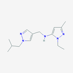 1-ethyl-3-methyl-N-{[1-(2-methylpropyl)-1H-pyrazol-4-yl]methyl}-1H-pyrazol-5-amine