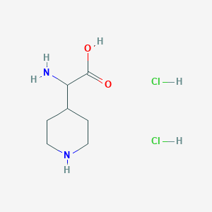 molecular formula C7H16Cl2N2O2 B1504851 2-Amino-2-(piperidin-4-yl)acetic acid dihydrochloride 