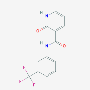 molecular formula C13H9F3N2O2 B1504863 2-Oxo-N-[3-(trifluoromethyl)phenyl]-1,2-dihydropyridine-3-carboxamide CAS No. 72633-64-8