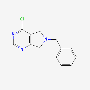 molecular formula C13H12ClN3 B1504867 6-Benzyl-4-chloro-6,7-dihydro-5H-pyrrolo[3,4-d]pyrimidine CAS No. 1190984-93-0