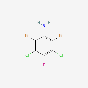molecular formula C6H2Br2Cl2FN B1504869 2,6-Dibromo-3,5-dichloro-4-fluoroaniline CAS No. 1160573-76-1