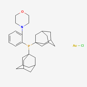 molecular formula C30H42AuClNOP B1504887 Chloro{4-[2-di(1-adamantyl)phosphino]phenylmorpholine}gold(I), 97% 