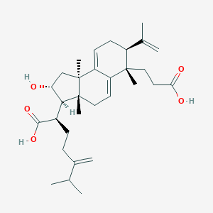 molecular formula C31H46O5 B150489 Poricoic acid A CAS No. 137551-38-3