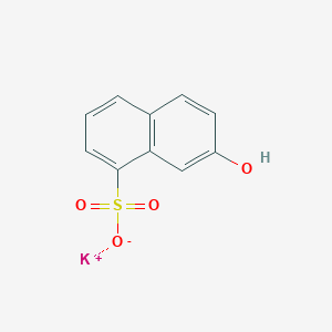 molecular formula C10H7KO4S B150490 Potassium 7-hydroxynaphthalenesulphonate CAS No. 30252-40-5