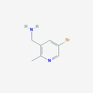 molecular formula C7H9BrN2 B1504903 3-(Aminomethyl)-5-bromo-2-methylpyridine 