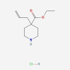 molecular formula C11H20ClNO2 B1504905 Ethyl 4-allyl-4-piperidinecarboxylate hydrochloride CAS No. 1186663-51-3