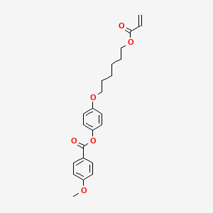 molecular formula C23H26O6 B1504908 4-Methoxybenzoic acid 4-(6-acryloyloxy-hexyloxy)phenyl ester CAS No. 130953-14-9