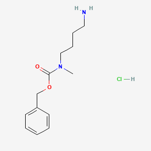 molecular formula C13H21ClN2O2 B15049108 Benzyl (4-aminobutyl)(methyl)carbamate hydrochloride 