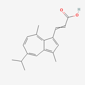 molecular formula C18H20O2 B1504914 3-[3,8-Dimethyl-5-(propan-2-yl)azulen-1-yl]prop-2-enoic acid CAS No. 81920-95-8
