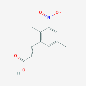 molecular formula C11H11NO4 B1504921 3-(2,5-Dimethyl-3-nitrophenyl)prop-2-enoic acid CAS No. 69022-53-3