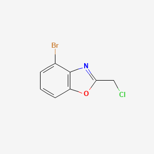 molecular formula C8H5BrClNO B1504924 4-Bromo-2-(chloromethyl)-1,3-benzoxazole CAS No. 944903-32-6