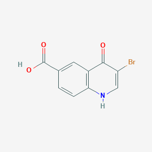 molecular formula C10H6BrNO3 B1504938 3-Bromo-4-oxo-1,4-dihydroquinoline-6-carboxylic acid CAS No. 1065088-02-9