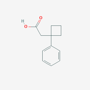 molecular formula C12H14O2 B1504939 2-(1-Phenylcyclobutyl)acetic acid CAS No. 7306-17-4