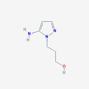 molecular formula C6H11N3O B150496 5-氨基-1-(3-羟基丙基)吡唑 CAS No. 131654-77-8