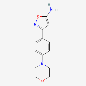 3-(4-Morpholin-4-YL-phenyl)-isoxazol-5-ylamine