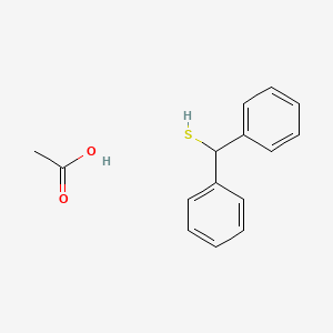 molecular formula C15H16O2S B1504971 二苯甲硫基乙酸酯 CAS No. 53392-47-5
