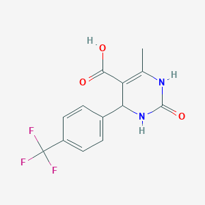 molecular formula C13H11F3N2O3 B1504981 6-Methyl-2-oxo-4-(4-(trifluoromethyl)phenyl)-1,2,3,4-tetrahydropyrimidine-5-carboxylic acid CAS No. 817200-49-0