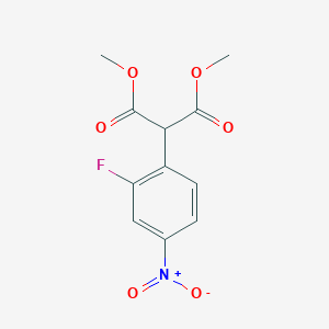 molecular formula C11H10FNO6 B1505001 Dimethyl 2-(2-fluoro-4-nitrophenyl)malonate CAS No. 188975-47-5