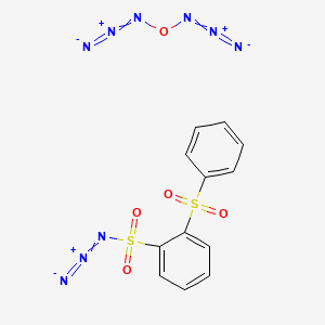 2-(Benzenesulfonyl)benzene-1-sulfonyl azide--3,3'-oxybis(triaza-1,2-dien-2-ium-1-ide) (1/1)