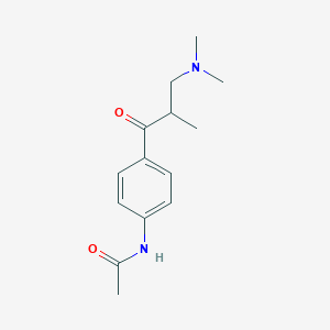 N-[4-[3-(dimethylamino)-2-methylpropanoyl]phenyl]acetamide