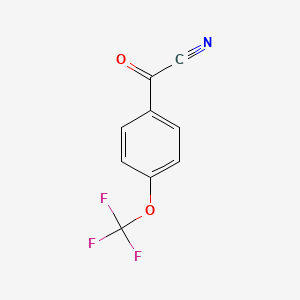 molecular formula C9H4F3NO2 B1505025 4-(Trifluoromethoxy)benzoyl cyanide CAS No. 80277-36-7