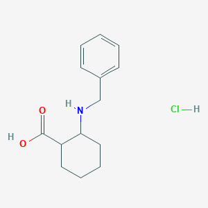 molecular formula C14H20ClNO2 B1505027 2-Benzylamino-cyclohexanecarboxylic acid hydrochloride CAS No. 63683-37-4