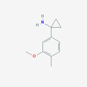 1-(3-Methoxy-4-methylphenyl)cyclopropanamine