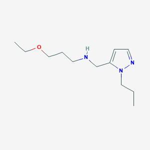 (3-ethoxypropyl)[(1-propyl-1H-pyrazol-5-yl)methyl]amine