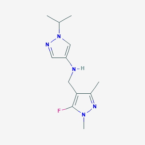 N-[(5-fluoro-1,3-dimethyl-1H-pyrazol-4-yl)methyl]-1-(propan-2-yl)-1H-pyrazol-4-amine