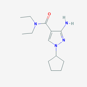 3-Amino-1-cyclopentyl-N,N-diethyl-1H-pyrazole-4-carboxamide