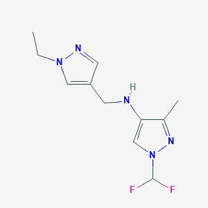 1-(difluoromethyl)-N-[(1-ethyl-1H-pyrazol-4-yl)methyl]-3-methyl-1H-pyrazol-4-amine