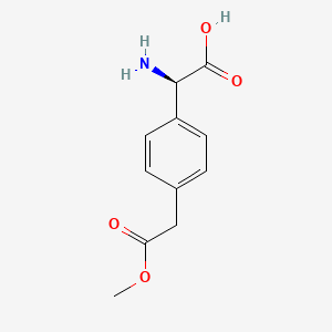 (2R)-2-Amino-2-(4-[(methoxycarbonyl)methyl]phenyl)acetic acid