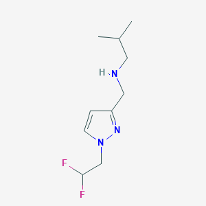 {[1-(2,2-difluoroethyl)-1H-pyrazol-3-yl]methyl}(2-methylpropyl)amine