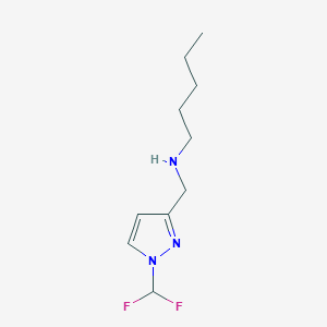 {[1-(difluoromethyl)-1H-pyrazol-3-yl]methyl}(pentyl)amine