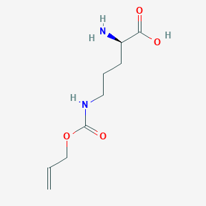 (2R)-2-amino-5-{[(prop-2-en-1-yloxy)carbonyl]amino}pentanoic acid